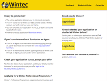 Tablet Screenshot of enrol.wintec.ac.nz